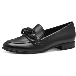 Jana Damen Loafer ohne Absatz Vegan Blockabsatz, Schwarz (Schwarz Nappa), 39 EU Jana Damen Loafer ohne Absatz Vegan Blockabsatz, Schwarz (Schwarz Nappa), 39 EU