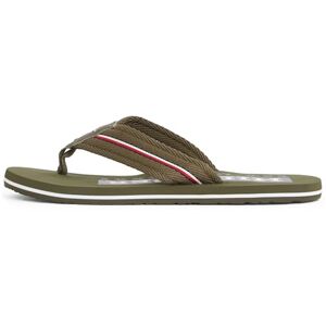 Tommy Hilfiger Herren Flip Flops Corporate Beach Sandal Zehentrenner, Grün (Army Green), 40 Tommy Hilfiger Herren Flip Flops Corporate Beach Sandal Zehentrenner, Grün (Army Green), 40