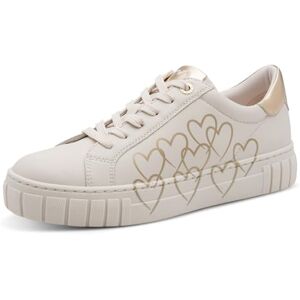 MARCO TOZZI Damen Sneaker weiches Feel Me Wechselfußbett weiches Innenfutter Vegan Vegan, beige (Cream Comb), 38 EU MARCO TOZZI Damen Sneaker weiches Feel Me Wechselfußbett weiches Innenfutter Vegan Vegan, beige (Cream Comb), 38 EU