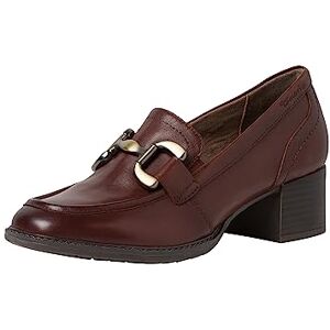 Tamaris Comfort Damen Loafer mit Absatz aus Leder Blockabsatz Comfort Fit, Braun (Chestnut), 39 EU Tamaris Comfort Damen Loafer mit Absatz aus Leder Blockabsatz Comfort Fit, Braun (Chestnut), 39 EU