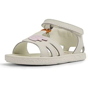 Camper Mädchen Miko K800471 T-Strap Sandal, Weiß 001, 25 EU Camper Mädchen Miko K800471 T-Strap Sandal, Weiß 001, 25 EU