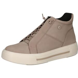 CAPRICE Damen Sneaker hoch aus Leder mit Reißverschluss, Braun (Mud Nubuc), 38.5 EU CAPRICE Damen Sneaker hoch aus Leder mit Reißverschluss, Braun (Mud Nubuc), 38.5 EU