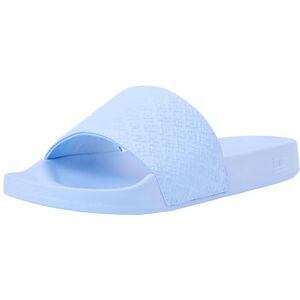 Tommy Hilfiger Damen Badeschuhe Pool Slide mit Monogramm-Muster, Blau (Vessel Blue), 37 Tommy Hilfiger Damen Badeschuhe Pool Slide mit Monogramm-Muster, Blau (Vessel Blue), 37