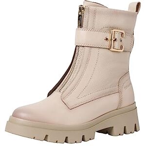 Tamaris COMFORT Damen Stiefeletten ohne Absatz aus Leder mit Reißverschluss Comfort Fit, Beige (Ivory), 40 EU Tamaris COMFORT Damen Stiefeletten ohne Absatz aus Leder mit Reißverschluss Comfort Fit, Beige (Ivory), 40 EU
