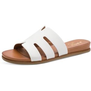 Jana Damen Mule Flat Vegan White 38 Jana Damen Mule Flat Vegan White 38