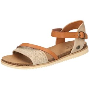 MUSTANG Damen 1392-808 Sandale, beige, 39 EU MUSTANG Damen 1392-808 Sandale, beige, 39 EU