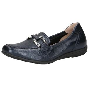 CAPRICE Damen Slipper aus Leder Bequem, Blau (Ocean Per.Deer), 36 EU CAPRICE Damen Slipper aus Leder Bequem, Blau (Ocean Per.Deer), 36 EU