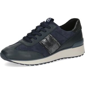 CAPRICE Damen Sneaker flach aus Leder Bequem, Blau (Ocean Comb), 38 EU CAPRICE Damen Sneaker flach aus Leder Bequem, Blau (Ocean Comb), 38 EU