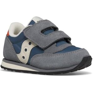 Saucony Originals Baby Jazz HL Sneaker, Grey/Blue/Orange, 27 EU Saucony Originals Baby Jazz HL Sneaker, Grey/Blue/Orange, 27 EU