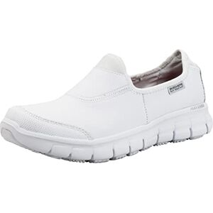 Skechers Damen Sure Track Schuh für das Gesundheitswesen, White Leather, 38 EU Skechers Damen Sure Track Schuh für das Gesundheitswesen, White Leather, 38 EU