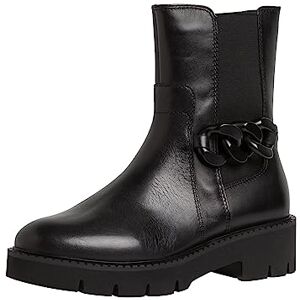 Tamaris COMFORT Damen Chelsea Boots aus Leder mit Reißverschluss Comfort Fit, Schwarz (Black Nappa), 37 EU Tamaris COMFORT Damen Chelsea Boots aus Leder mit Reißverschluss Comfort Fit, Schwarz (Black Nappa), 37 EU