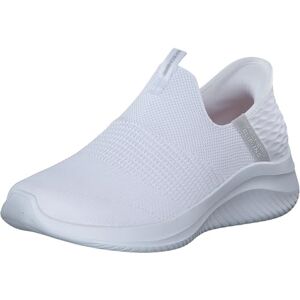 Skechers Damen Ultra Flex 3.0 Cozy Streak Slip-InTurnschuhe, White Knit/Light Gray Trim, 39.5 EU Skechers Damen Ultra Flex 3.0 Cozy Streak Slip-InTurnschuhe, White Knit/Light Gray Trim, 39.5 EU