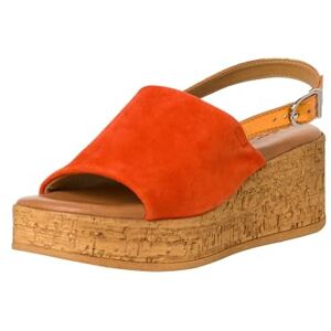 Tamaris Damen Plateau Sandalen Leder Keilabsatz Sommer; ORANGE/orange; 36 EU Tamaris Damen Plateau Sandalen Leder Keilabsatz Sommer; ORANGE/orange; 36 EU