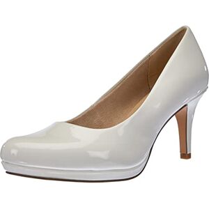 Tamaris Damen Pumps, White Patent 1 22444 29 123, 40 EU Tamaris Damen Pumps, White Patent 1 22444 29 123, 40 EU