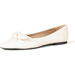 Amazon Essentials Damen Ballerinas mit Schleife, Gebrochenes Weiß, 35 EU Amazon Essentials Damen Ballerinas mit Schleife, Gebrochenes Weiß, 35 EU