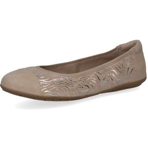 CAPRICE Damen Ballerinas aus Leder, Beige (BEIGE Comb), 42 CAPRICE Damen Ballerinas aus Leder, Beige (BEIGE Comb), 42