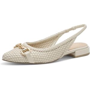 MARCO TOZZI Damen Ballerinas Synthetik weiches Feel Me Fußbett weiches Innenfutter Modisch, beige (Cream), 40 EU MARCO TOZZI Damen Ballerinas Synthetik weiches Feel Me Fußbett weiches Innenfutter Modisch, beige (Cream), 40 EU