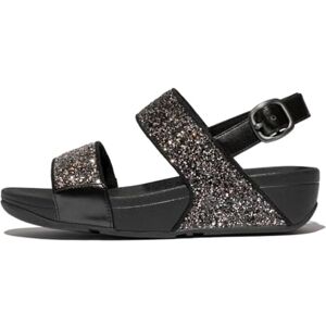 Fitflop Lulu Damen-Sandalen, mehrfarbig, glitzernd, Riemen am Rücken, Schwarz, 42 EU Fitflop Lulu Damen-Sandalen, mehrfarbig, glitzernd, Riemen am Rücken, Schwarz, 42 EU