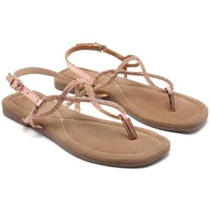 GIOSEPPO Damen Kingfield Flache Sandale, Rosegold, 35 EU GIOSEPPO Damen Kingfield Flache Sandale, Rosegold, 35 EU