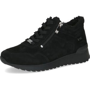 CAPRICE Damen Sneaker flach aus Leder Wasserabweisend, Schwarz (Black Suede), 36 EU CAPRICE Damen Sneaker flach aus Leder Wasserabweisend, Schwarz (Black Suede), 36 EU