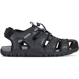 Geox Herren U Strada B Geschlossene Sandalen, Schwarz Black C9999, 44 EU Geox Herren U Strada B Geschlossene Sandalen, Schwarz Black C9999, 44 EU
