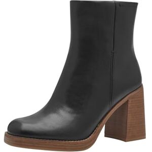 MARCO TOZZI Damen Stiefeletten mit Absatz mit Blockabsatz mit Reißverschluss, Schwarz (Black Comb), 40 EU MARCO TOZZI Damen Stiefeletten mit Absatz mit Blockabsatz mit Reißverschluss, Schwarz (Black Comb), 40 EU