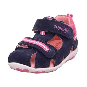 Superfit Mädchen Fanni Sandalen, Blau Rosa 8000, 18 EU Superfit Mädchen Fanni Sandalen, Blau Rosa 8000, 18 EU