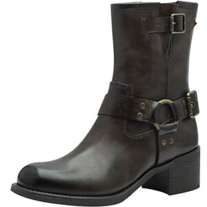 MARCO TOZZI Damen Stiefeletten mit Absatz mit Blockabsatz mit Reißverschluss, Braun (Cafe Antic), 38 EU MARCO TOZZI Damen Stiefeletten mit Absatz mit Blockabsatz mit Reißverschluss, Braun (Cafe Antic), 38 EU