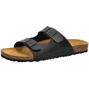 Lico Herren Bioline Concrete Pantoletten, Schwarz, 48 EU Lico Herren Bioline Concrete Pantoletten, Schwarz, 48 EU