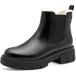MARCO TOZZI Damen Chelsea Boots mit Reißverschluss Warm, Schwarz (Black), 42 EU MARCO TOZZI Damen Chelsea Boots mit Reißverschluss Warm, Schwarz (Black), 42 EU