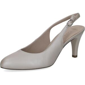 CAPRICE Damen Pumps aus Leder, Grau (Stone Perlato), 37 CAPRICE Damen Pumps aus Leder, Grau (Stone Perlato), 37