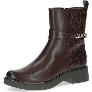 CAPRICE Damen Stiefeletten aus Leder mit Blockabsatz, Braun (Dk Brown Comb), 38 EU CAPRICE Damen Stiefeletten aus Leder mit Blockabsatz, Braun (Dk Brown Comb), 38 EU