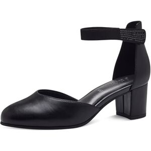 Jana Damen Pumps mit Riemen mit Glitzersteinen Vegan, Schwarz (Black), 37 EU Jana Damen Pumps mit Riemen mit Glitzersteinen Vegan, Schwarz (Black), 37 EU
