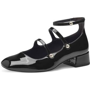 Tamaris Damen Pumps mit Riemchen Vegan Blockabsatz; Black/schwarz; 41 Tamaris Damen Pumps mit Riemchen Vegan Blockabsatz; Black/schwarz; 41