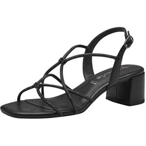 Tamaris Damen Sandalen mit Absatz Vegan Blockabsatz Sommer; BLACK/schwarz; 37 Tamaris Damen Sandalen mit Absatz Vegan Blockabsatz Sommer; BLACK/schwarz; 37