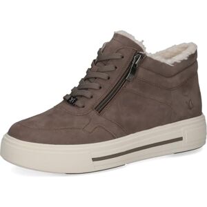 CAPRICE Damen Sneaker hoch aus Leder Plateau, Braun (Dk Taupe Suede), 40.5 EU CAPRICE Damen Sneaker hoch aus Leder Plateau, Braun (Dk Taupe Suede), 40.5 EU