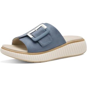 Jana Damen Pantoletten mit Schnalle Vegan, Blau (Denim), 40 EU Jana Damen Pantoletten mit Schnalle Vegan, Blau (Denim), 40 EU