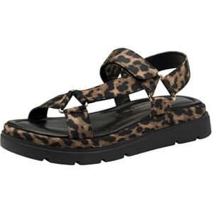 Tamaris Damen Sandalette mit Keilabsatz, braun, 40 EU Tamaris Damen Sandalette mit Keilabsatz, braun, 40 EU