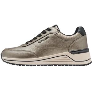 s.Oliver Damen Sneaker flach Low Top Wedge, Silber (Pewter), 41 EU s.Oliver Damen Sneaker flach Low Top Wedge, Silber (Pewter), 41 EU