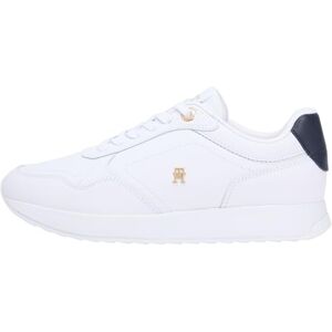Tommy Hilfiger Damen Runner Sneaker Corporate Mix aus Leder, Mehrfarbig (RWB), 40 Tommy Hilfiger Damen Runner Sneaker Corporate Mix aus Leder, Mehrfarbig (RWB), 40