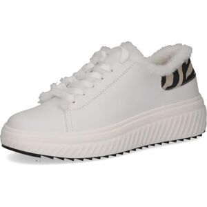 CAPRICE Damen Sneaker flach zum Schnüren mit Wechselfußbett, Weiß (White Comb), 38 EU CAPRICE Damen Sneaker flach zum Schnüren mit Wechselfußbett, Weiß (White Comb), 38 EU