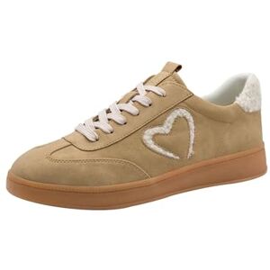 MARCO TOZZI by Guido Maria Kretschmer Damen Sneaker flach mit weichem Innenfutter Bequem, Beige (Nougat Comb), 39 EU MARCO TOZZI by Guido Maria Kretschmer Damen Sneaker flach mit weichem Innenfutter Bequem, Beige (Nougat Comb), 39 EU