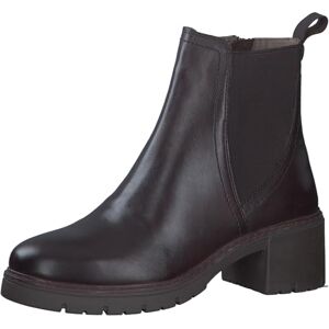 MARCO TOZZI Damen Chelsea Boots aus Leder mit Blockabsatz, Braun (Mocca), 41 EU MARCO TOZZI Damen Chelsea Boots aus Leder mit Blockabsatz, Braun (Mocca), 41 EU