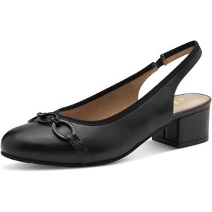 Jana Damen Slingpumps mit Blockabsatz Vegan, Schwarz (Black/Beige), 40 EU Jana Damen Slingpumps mit Blockabsatz Vegan, Schwarz (Black/Beige), 40 EU