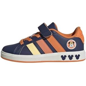 Adidas Unisex Kinder Disney Mickey Mouse Grand Court Shoes Kids, Dark Blue/Ice Tangerine/Pure Orange, 36 2/3 EU Adidas Unisex Kinder Disney Mickey Mouse Grand Court Shoes Kids, Dark Blue/Ice Tangerine/Pure Orange, 36 2/3 EU