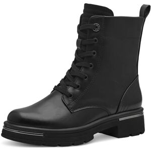 MARCO TOZZI Damen Stiefeletten zum Schnüren mit Blockabsatz mit Reißverschluss, Schwarz (Black), 38 EU MARCO TOZZI Damen Stiefeletten zum Schnüren mit Blockabsatz mit Reißverschluss, Schwarz (Black), 38 EU