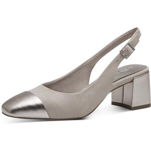 MARCO TOZZI Damen Slingpumps mit Blockabsatz Vegan, Beige (Dune Comb), 37 EU MARCO TOZZI Damen Slingpumps mit Blockabsatz Vegan, Beige (Dune Comb), 37 EU