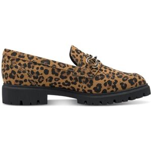 s.Oliver Damen Loafer mit Zierschnalle Elegant, Mehrfarbig (Cognac Leo), 37 EU s.Oliver Damen Loafer mit Zierschnalle Elegant, Mehrfarbig (Cognac Leo), 37 EU