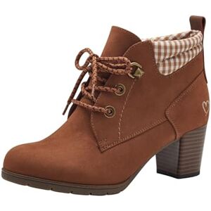 MARCO TOZZI Damen Stiefeletten mit Absatz zum Schnüren Elegant, Braun (Nut Comb), 37 EU MARCO TOZZI Damen Stiefeletten mit Absatz zum Schnüren Elegant, Braun (Nut Comb), 37 EU