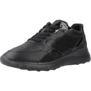 Geox Damen D ALLENIEE A Sneaker, Black, 36 EU Geox Damen D ALLENIEE A Sneaker, Black, 36 EU